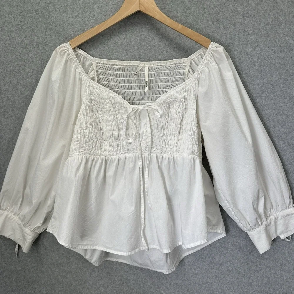 Anthropologie smocked sweetheart